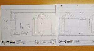 projekttegninger af stenalt gods siloer